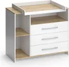 Commode à langer Vicco Oskar Chêne blanc/force de l'or Voir les images du produit 2