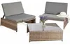 Mucola Sitzgruppe Polyrattan Lounge Gartengarnitur 2 Sessel Produktbild-Vorschau 12
