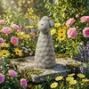 Gartenfigur Schaf - Zaunhocker aus Terrakotta - Tierfigur für Zaun - H: 25cm Produktbild-Vorschau