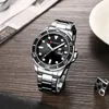 A men's watch and cufflinks are placed on a wooden surface with a newspaper and a white cup in the background. Produktbild-Vorschau