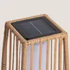 LED Stehlampe Außen Solar Rattan Arley Natürlich Produktbild-Vorschau 2