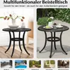 A collage showing a multifunctional side table in different settings, including indoors and outdoors, with smaller inset images of various locations where it can be used. Podgląd zdjęcia produktu