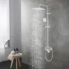 Duschsystem mit Regendusche Duscharmatur ABS-Gehäuse Silber Produktbild-Vorschau 1