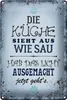 Blechschild Die Küche sieht aus wie Sau! 30 x 20 cm, Produktbild-Vorschau 2