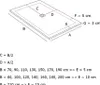 Mineralguss-Duschwanne extra flach DEXA Schieferoptik Produktbild-Vorschau 3