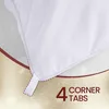 Utopia Couette légère 240 x 260 cm en microfibre blanche Voir les images du produit 5