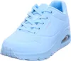 A single blue Skechers sneaker shown from a side-diagonal angle against a white background. Anteprima dell’immagine prodotto