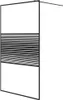 vidaXL Sprchová zástěna pro sprchový kout černá 115x195 cm Náhled obrázku produktu 1