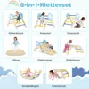 COSTWAY Zestaw 3 elementów do wspinaczki w pomieszczeniach, Podgląd zdjęcia produktu 4