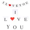 Girlanda baner i love you czerwone serce walentynki Podgląd zdjęcia produktu 1