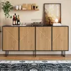 Credenza da salotto Merax con 4 ante e 8 ripiani, Anteprima dell’immagine prodotto 1