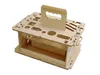 A wooden tool organizer with a handle, shown on a white background. Produktbild-Vorschau