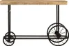 vidaXL Tavolo consolle 112x36x76 cm in legno massiccio di Anteprima dell’immagine prodotto 1