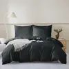 Pościel 160x200cm Czarna 100% bawełna Adamash + 2 poszewki Podgląd zdjęcia produktu 1