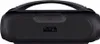 A black Sven portable boombox party speaker with a handle on top. Produktbild-Vorschau