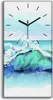 Wanduhr Uhr Wandbild Leinwand Quarz 30x60 Aquarell Produktbild-Vorschau 1