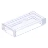 A single, clear, transparent rectangular object, likely a LEGO brick or tile, is shown against a white background. Produktbild-Vorschau