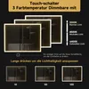 Spiegelschrank, Badezimmerschrank mit Spiegel, （80 x 60 x Produktbild-Vorschau 3