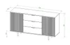 Komoda NUBIA NB-02 w Stylu LOFT 3 Szuflady 2 Drzwiczki Podgląd zdjęcia produktu 4