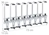 Relaxdays Barbutler Wand, dávkovač na 8 fliaš, Náhľad obrázku produktu 4