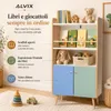 ALVIX, libreria per bambini NESTA 4 con 2 ante, libreria Anteprima dell’immagine prodotto 3