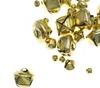 A collection of small, golden bells scattered across a white background. Produktbild-Vorschau