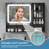Puluomis zrcadlová skříňka do koupelny 80 cm se 3 barevnými Náhled obrázku produktu 5