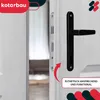 KOTARBAU® Páková klika knoflík 90 mm klika dveří Černá Náhled obrázku produktu 2