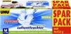 The image shows the packaging of UHU Luftentfeuchter refill tabs. Produktbild-Vorschau