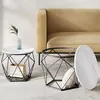 Table basse Relaxdays, lot de 2, aspect marbre et métal, Voir les images du produit 5