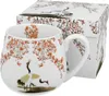 DUO ART GALLERY Fassbecher 430 ml SAKURA & CRANES New Bone Produktbild-Vorschau 1