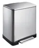 Poubelle à pédale rectangulaire 20 litres, EKO - inox mat Voir les images du produit 7