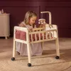 howa Lit de poupée en bois "grace" avec roulettes, mobile, Voir les images du produit 3