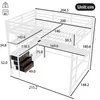 Merax Etagenbett Hochbett 140x200 cm, mit LED, Schreibtisch Produktbild-Vorschau 9