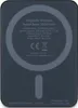 The back of a black magnetic wireless power bank with text and symbols printed on it. Náhled obrázku produktu
