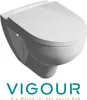 VIGOUR Clivia plus Wand-WC spülrandlos +5cm Produktbild-Vorschau 1