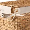 CALICOSY - Panier à linge étroit avec couvercle en jacinthe Voir les images du produit 7