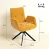 HOMCOM Sessel Drehbar Loungesessel mit Armlehne, Produktbild-Vorschau 3