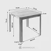 Krok Wood Esstisch Berlin aus Massivholz in Buche 75x75x75 Produktbild-Vorschau 6