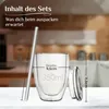 4er Set Doppelwandige Gläser mit Deckel und Trinkhalm Produktbild-Vorschau 7