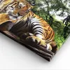 Bild auf Leinwand - Leinwandbild - 3 Teile - Tiger Produktbild-Vorschau 5