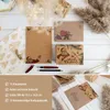 15x Kraftpapier Weihnachtskarten mit Umschlag - Frohe Produktbild-Vorschau 6