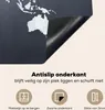 KitchenYeah© Herdabdeckplatte Weltkarte - Einfach - Schwarz Produktbild-Vorschau 4