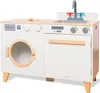 Houten wasmachine en speelkeuken 2-in-1 voor kinderen – Productafbeelding-voorbeeld 8