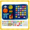 Montessori Sensorikbuch aus Filz – Motorik-Lernspielzeug Produktbild-Vorschau 3