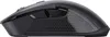 Side view of a black wireless computer mouse against a white background. Produktbild-Vorschau