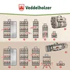 Veddelholzer 200 x 200 cm Telo da picnic in stile boho, Anteprima dell’immagine prodotto 7