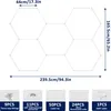 XMTECH LED Hexagon Deckenleuchte – Modulares Design, 5 Produktbild-Vorschau 2