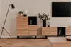 Kommode Ted 80cm 2 Türen - Eiche/schwarz Produktbild-Vorschau 14