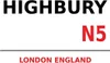 vianmo Holzschild 30x40 cm London England Highbury N5 Produktbild-Vorschau 1